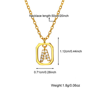 <span class=keywords><strong>Prix</strong></span> promotionnel : Collier pendentif lettre en argent S925 et diamant pour couple, style européen et américain, best-seller transfrontalier, avec chaîne croisée - Product Image 5