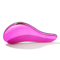 Perruques en plastique Extension de cheveux Logo personnalisé Salon soins galvanoplastie changement de couleur magique démêlant brosse à cheveux pour cheveux mouillés