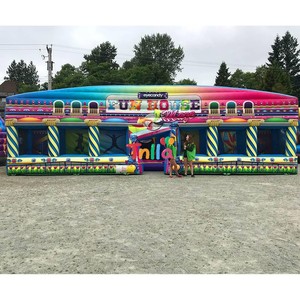 Labyrinthe gonflable extérieur en PVC pour adultes et enfants Fun House at <span class=keywords><strong>Village</strong></span> Fall Events comprend un ventilateur-pour les locations - Product Image 4