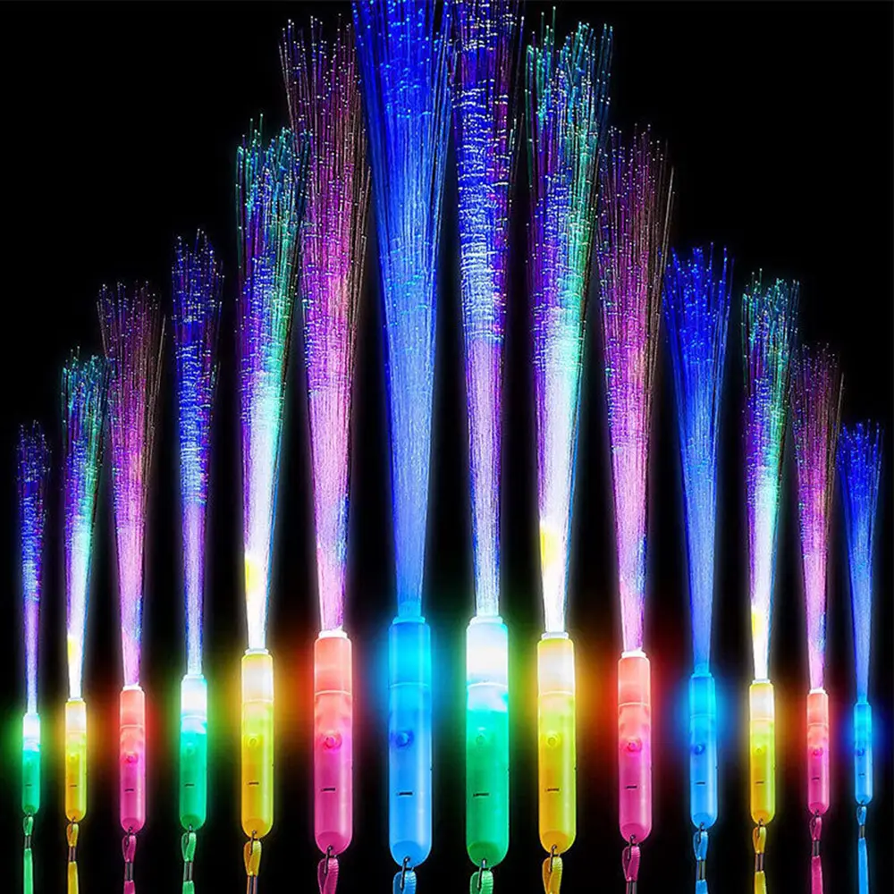 35cm Grand Bâton Lumineux Led Fibre Lumineuse Bâton Jouet Fête 3 Motifs Lumineux Accessoire Lumineux Cadeau De Noël Anniversaire Fête Nouveautés