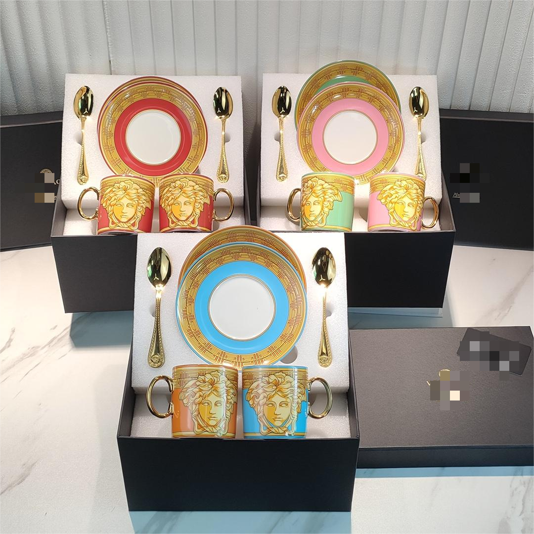 Red 2cup 2saucer 2spoon