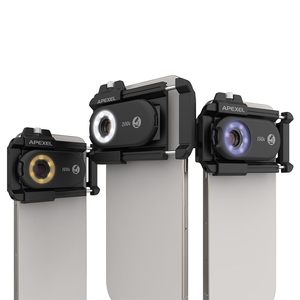Ensemble de microscope mobile <span class=keywords><strong>Apexel</strong></span> 3-en-1 <span class=keywords><strong>100X</strong></span> 150X 200X avec lumière UV pour l'inspection des bijoux, des billets de banque, de la peau et des PCB - Product Image 1