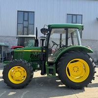 Équipement de machines agricoles d'occasion de qualité raisonnable tracteur John Deer coté 90HP avec herse