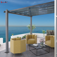 Auvent de piscine à auvent en aluminium blanc Style simple moderne pour parking et garage-Prix en vente