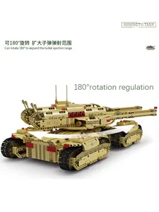 Mold King Mammoth Tank Fernbedienung spielzeug Building Block Tank Spielzeug für Kinder