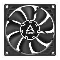 Ventilador ARCTIC P8 Slim PWM PST para PC, Ventilador de Caja de 80 mm, Optimizado para Presión Estática PST, Ventilador de CC, Ultra Delgado de 15 mm, 300-3000 rpm - Negro