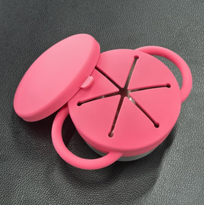 Recipiente para Snacks de Acero Inoxidable y Silicona, Extraíble, Antiderrames, Apto para Lavavajillas, con Tapa - Product Image 4