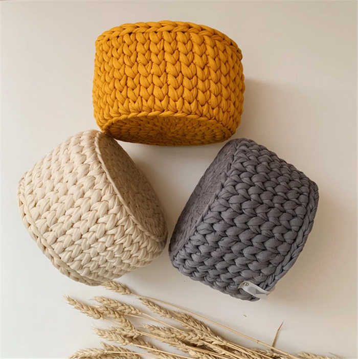 Корзина для белья S7592 из 100% хлопка, корзина для хранения игрушек, одеяла, органайзер для хранения, корзина из натурального плетения