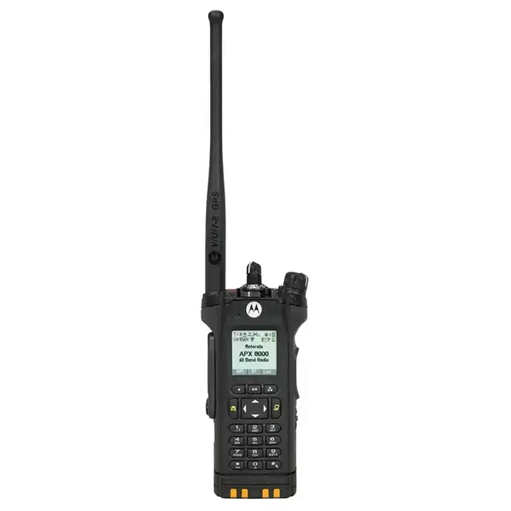 モトローラトランシーバーAPX8000P25双方向ラジオ50KMUHF/VHF 700MHz 800MHz 1000チャンネルGPSIP68の卸売オリジナル