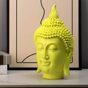 Décoration Artisanale en Résine Décorative Statue de Tête de <span class=keywords><strong>Bouddha</strong></span> Zen - Product Image 4