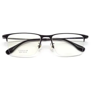 Schwarze Männer Titan Metall Brille Rahmen Titan Lesen Eye Wear FSBT-8024