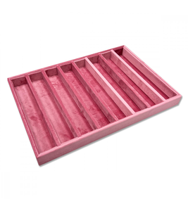 Pink <b>Necklace</b> Display Organizer Luxury Stackable Velvet Jewelry Trays for <b>Ring</b> Bracelets <b>Necklace</b> Display Trays - Product Image 6