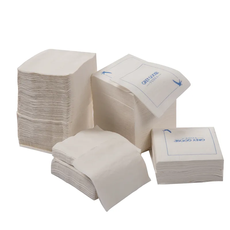 High Quality Customized Manufactures White Printed Dinner Tissue Disposable Custom Paper Napkins