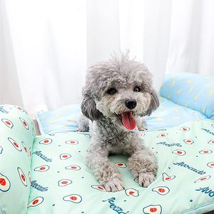 OEM Dog Cooling Mats for Dogs Cat Summer Dog Self Cooling <b>Pad</b> Pet Cooling Mat Sleep Cushion <b>Bed</b> with Pillow Dog Cooling Mats - Product Image 2
