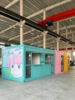 Contenedor Modular Moderno y Transpirable de Doble Capa para Uso en Exteriores en Cafeterías, Bares, Centros Comerciales y Apartamentos