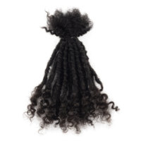 Extensions de dreadlocks 100% cheveux humains Lisa Locs 8 pouces 10 pouces 0,6 cm couleur naturelle Fabricant OEM Vente en gros