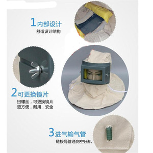 <b>Sandblasting</b> Cap Beige 2mm Thickness Protective Helmet For Paint Dust And Sandstorm Protection Standard Specification - Product Image 3