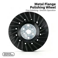Support de disque à lamelles en résine avec bride métallique pour meuleuse d'angle – Accessoire pour le meulage et le polissage du métal, de la pierre et du bois