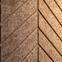 Panneaux acoustiques muraux modernes en feutre PET rainuré, insonorisants, ignifuges, écologiques, en fibre de polyester, pour écoles et hôpitaux