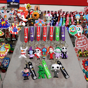 Llavero de Goma 3D de Pesadilla Antes de Navidad con Luz, Aleación de Metal, No Tóxico, Diseño de Dibujos Animados para Coche, Bolso o Regalo - Product Image 2