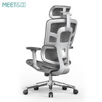 Chaise de bureau de direction de luxe en maille, pivotante, design moderne, ergonomique, avec support dorsal confortable, réglable pour le bureau à domicile