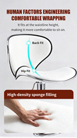Chaise de bar de luxe moderne et confortable avec dossier rembourré, réglable en hauteur, pivotante, avec repose-pieds, en acier inoxydable, pour îlot de cuisine