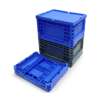 Boîte de manutention en plastique robuste empilable, caisse de manutention en plastique à parois droites, conteneur d'expédition, personnalisable en couleur