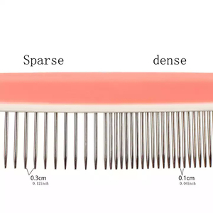 Meilleure vente peigne de toilettage pour animaux de compagnie <span class=keywords><strong>chien</strong></span> assurance commerciale emballage sous blister outils de toilettage peignes à poux <span class=keywords><strong>brosse</strong></span> à cheveux en plastique pour animaux de compagnie - Product Image 4
