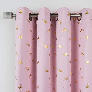 Tenda Magica <span class=keywords><strong>Unicorno</strong></span> Oro e Argento 52x84 per Bagno e Cameretta Bambini, Isolante Termico e Oscurante, Offerta Speciale - Product Image 2