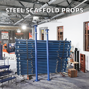 Puntales <span class=keywords><strong>de</strong></span> Acero Galvanizado Ajustables <span class=keywords><strong>de</strong></span> Alta Resistencia para Construcción, Escaleras y Andamios con Fácil Montaje - Product Image 3