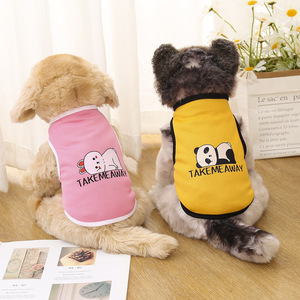 Chalecos para mascotas con estampado de animales, chaleco de poliéster transpirable para perros y gatos, ropa de verano, primavera y otoño - Product Image 3