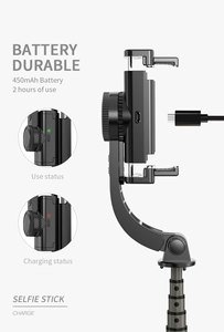 Stabilisateur portable <span class=keywords><strong>L08</strong></span> en aluminium anti-tremblement, trépied perche à <span class=keywords><strong>selfie</strong></span> pliable pour smartphone et vlogging - Product Image 4