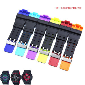 Bracelet de sport en silicone pour hommes d'affaires, compatible avec les montres <span class=keywords><strong>Casio</strong></span> GA-<span class=keywords><strong>100</strong></span>/GA-110/GA-120/<span class=keywords><strong>GD</strong></span>-<span class=keywords><strong>100</strong></span>/<span class=keywords><strong>GD</strong></span>-110/<span class=keywords><strong>GD</strong></span>-120/GA-140/G-8900/GAC-<span class=keywords><strong>100</strong></span> - Product Image 1