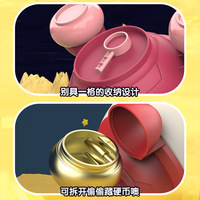 Zhiqu nouveau dessin animé tirelire espace fusée grande capacité net rouge enfants jouet cadeau