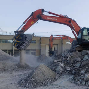 Broyeur à godets pour excavatrice de 18 à 30 tonnes, homologué CE, qualité industrielle, accessoire de broyage de pierres pour excavatrice - Product Image 4