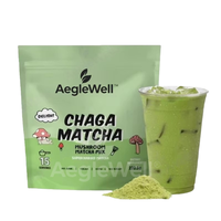 Poudre de Matcha de Qualité Cérémoniale Aeglewell Marque Privée, Poudre de Matcha Chaga avec Champignons, Café Matcha aux Champignons Japonais