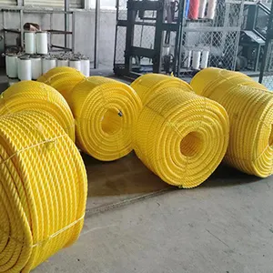 Fabricante de corda de polietileno de 3 fios de alta qualidade 10mm corda pe