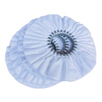 Roue de polissage à air double face en tissu peluche ultra doux et fin, diamètre 10 po, trou central 3 po, pour polissage de miroirs métalliques