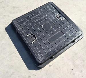 공장 맞춤형 유럽 표준 EN124 BMC FRP GRP 섬유 사각 손잡이 맨홀 커버 - Product Image 6