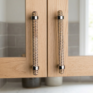 Nuevas Tiradores de Cajón de Ratán Tradicionales Ajustables de Calidad Premium, Manijas de Madera Resistentes a la Oxidación para Cocina y Cómodas - Product Image 3