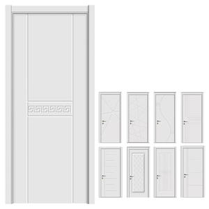 Fábrica GUJIA, venta al por mayor, puertas de <span class=keywords><strong>pintura</strong></span> de madera blanca de estilo americano, puertas de habitación impermeables, puertas compuestas de madera para <span class=keywords><strong>casa</strong></span> - Product Image 1