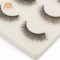 Magefy – Faux cils en bande 3D 5D effet œil de chat, naturellement fins et courbés, lot de 3 paires, vente en gros