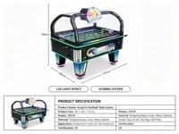 Machine de jeu d'arcade Kung Fu Football à monnayeur pour 2 joueurs, table de baby-foot avec jeu de récompense pour centre de jeux