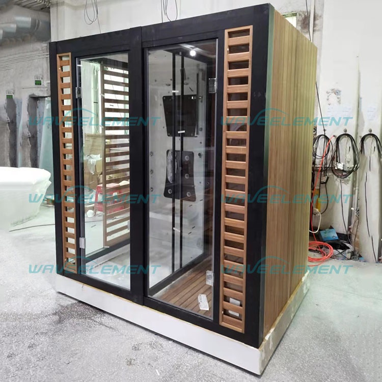New popular design 2 person indoor portable corner steam sauna room