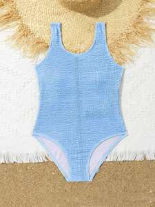 Puff Trajes de <span class=keywords><strong>baño</strong></span> Niñas Infante Bebé Bikini Azul Sin mangas Pooling Beach <span class=keywords><strong>Bebe</strong></span> <span class=keywords><strong>Traje</strong></span> de <span class=keywords><strong>baño</strong></span> - Product Image 3
