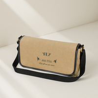 Sac bandoulière en Tyvek personnalisé avec logo, sangle réglable, fermeture éclair, design léger et durable, usage quotidien