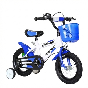 Bicicleta Infantil SY, Modelo Más Vendido, Cuadro de Acero de 12, 14 y 16 Pulgadas, 4 Ruedas, Color Azul, para Niños de 6 a 8 Años - Product Image 6