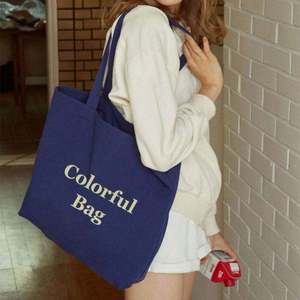 <b>Large</b> capacity reusable shopping <b>bag</b> canvas women's shoulder <b>bag</b> - Product Image 4