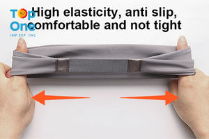 Top One Bandeau réglable évacuant l'humidité Logo personnalisé Bandeau en coton mince en vrac pour entraînement sportif avec amortissement à sec - Product Image 4