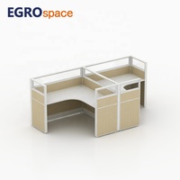 Solution de mobilier de bureau EGROspace : cloison de bureau ronde, poste de travail privé pour bureau
